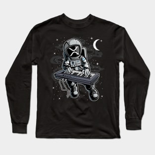 Astronaut Organ Ripple XRP Coin To The Moon Crypto Token Cryptocurrency Blockchain Wallet Birthday Gift For Men Women Kids Long Sleeve T-Shirt